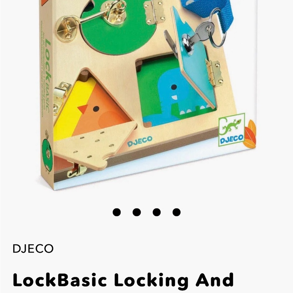 Djeco Interactive Lock and Key Learning Board